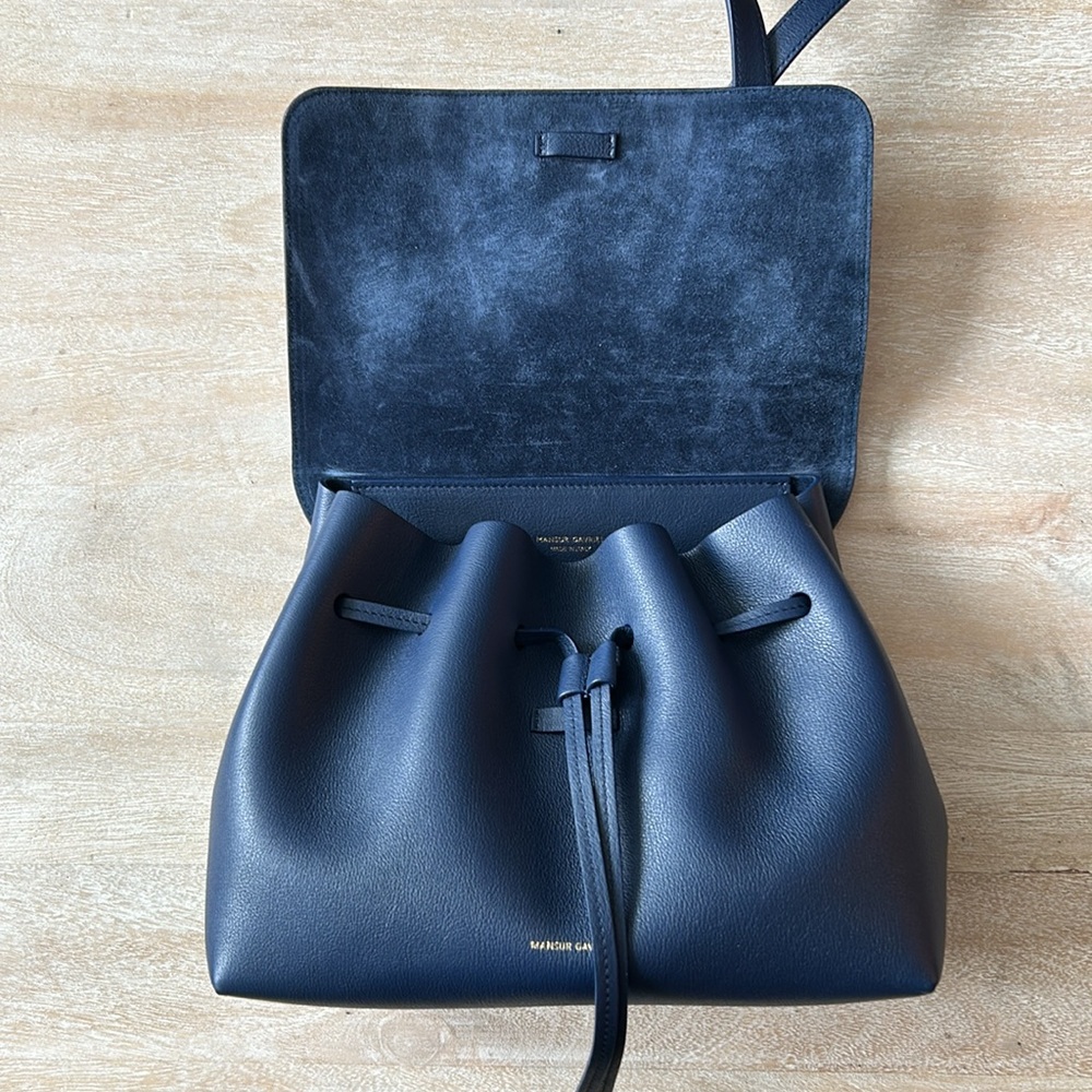 Mansur Gavriel Soft Lady Leather Bag in Blue - Picture 10 of 14